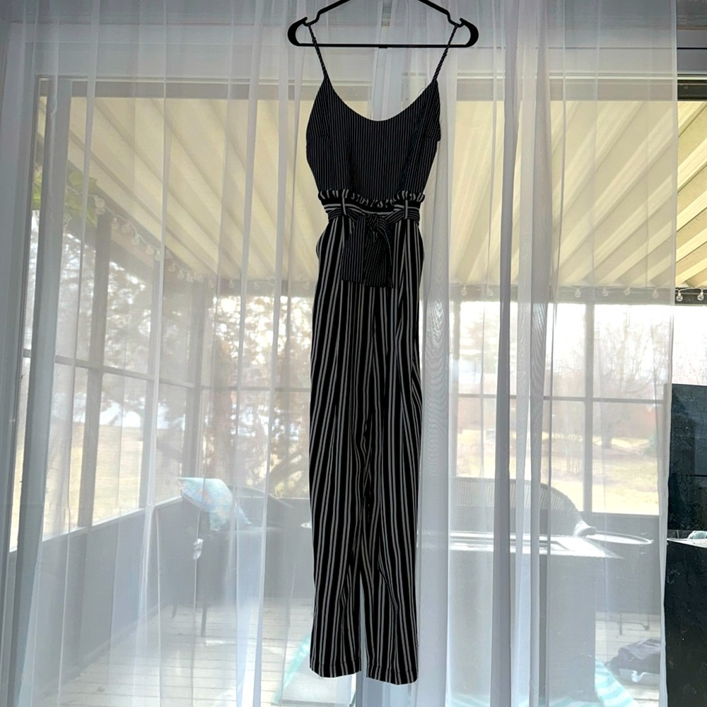 Women’s striped jumpsuit
